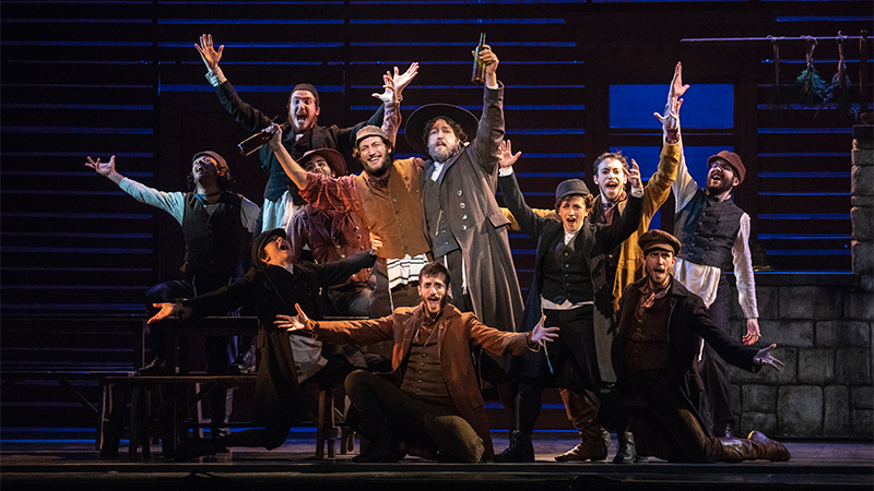 Image of a cast on a stage